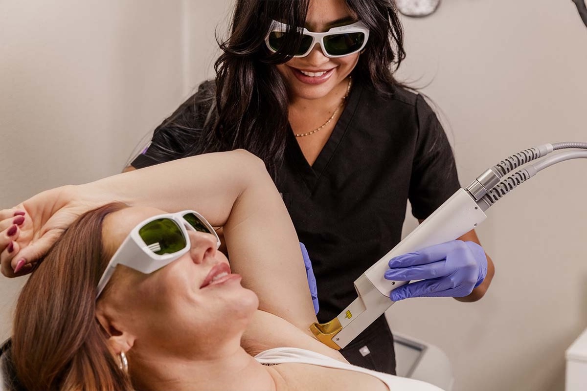 Lasern nach Schulung